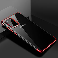 Coque Ultra Fine TPU Souple Housse Etui Transparente S01 pour Samsung Galaxy S20 Plus 5G Rouge