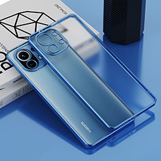 Coque Ultra Fine TPU Souple Housse Etui Transparente S01 pour Xiaomi Mi 11 Lite 4G Bleu