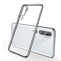 Coque Ultra Fine TPU Souple Housse Etui Transparente S01 pour Xiaomi Mi Note 10 Argent