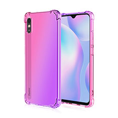Coque Ultra Fine TPU Souple Housse Etui Transparente S01 pour Xiaomi Redmi 9AT Violet Clair