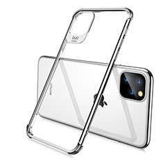 Coque Ultra Fine TPU Souple Housse Etui Transparente S02 pour Apple iPhone 11 Pro Max Argent
