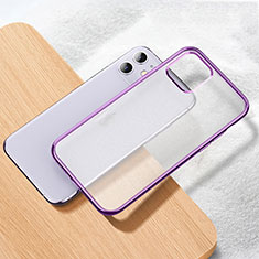Coque Ultra Fine TPU Souple Housse Etui Transparente S02 pour Apple iPhone 11 Violet