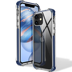 Coque Ultra Fine TPU Souple Housse Etui Transparente S02 pour Apple iPhone 12 Mini Bleu