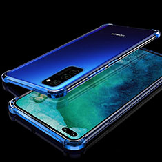 Coque Ultra Fine TPU Souple Housse Etui Transparente S02 pour Huawei Honor V30 5G Bleu