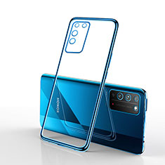 Coque Ultra Fine TPU Souple Housse Etui Transparente S02 pour Huawei Honor X10 5G Bleu