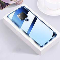 Coque Ultra Fine TPU Souple Housse Etui Transparente S02 pour Huawei Mate 20 X 5G Bleu