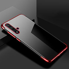 Coque Ultra Fine TPU Souple Housse Etui Transparente S02 pour Huawei Nova 5T Rouge
