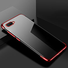 Coque Ultra Fine TPU Souple Housse Etui Transparente S02 pour Oppo RX17 Neo Rouge