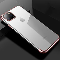 Coque Ultra Fine TPU Souple Housse Etui Transparente S03 pour Apple iPhone 11 Pro Max Or Rose