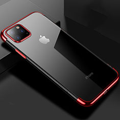 Coque Ultra Fine TPU Souple Housse Etui Transparente S03 pour Apple iPhone 11 Pro Rouge