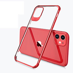 Coque Ultra Fine TPU Souple Housse Etui Transparente S03 pour Apple iPhone 11 Rouge