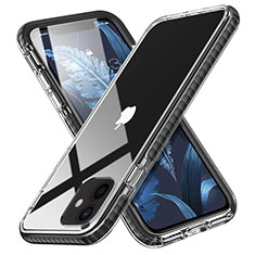 Coque Ultra Fine TPU Souple Housse Etui Transparente S03 pour Apple iPhone 12 Mini Noir
