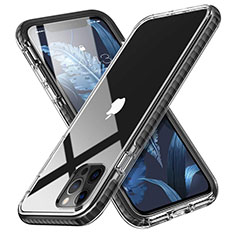 Coque Ultra Fine TPU Souple Housse Etui Transparente S03 pour Apple iPhone 12 Pro Noir