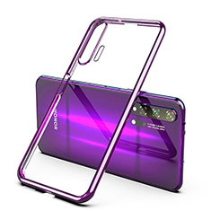 Coque Ultra Fine TPU Souple Housse Etui Transparente S03 pour Huawei Honor 20 Pro Violet