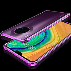 Coque Ultra Fine TPU Souple Housse Etui Transparente S03 pour Huawei Mate 30 Pro 5G Violet
