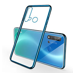 Coque Ultra Fine TPU Souple Housse Etui Transparente S03 pour Huawei Nova 5i Bleu