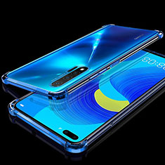 Coque Ultra Fine TPU Souple Housse Etui Transparente S03 pour Huawei Nova 6 5G Bleu