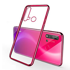 Coque Ultra Fine TPU Souple Housse Etui Transparente S03 pour Huawei P20 Lite (2019) Rouge
