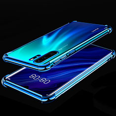 Coque Ultra Fine TPU Souple Housse Etui Transparente S03 pour Huawei P30 Pro Bleu