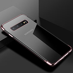 Coque Ultra Fine TPU Souple Housse Etui Transparente S03 pour Samsung Galaxy S10 5G Or Rose