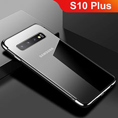 Coque Ultra Fine TPU Souple Housse Etui Transparente S03 pour Samsung Galaxy S10 Plus Noir