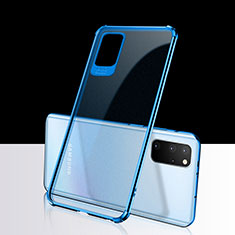 Coque Ultra Fine TPU Souple Housse Etui Transparente S03 pour Samsung Galaxy S20 Plus 5G Bleu
