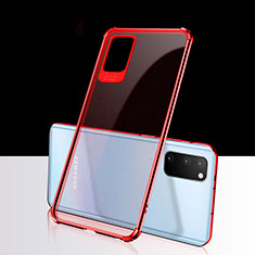 Coque Ultra Fine TPU Souple Housse Etui Transparente S03 pour Samsung Galaxy S20 Plus 5G Rouge