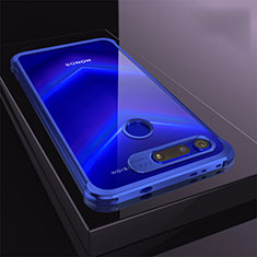 Coque Ultra Fine TPU Souple Housse Etui Transparente S04 pour Huawei Honor View 20 Bleu