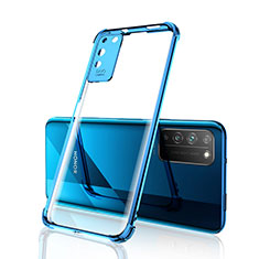 Coque Ultra Fine TPU Souple Housse Etui Transparente S04 pour Huawei Honor X10 5G Bleu