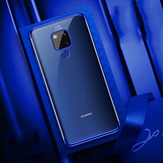 Coque Ultra Fine TPU Souple Housse Etui Transparente S04 pour Huawei Mate 20 X 5G Bleu