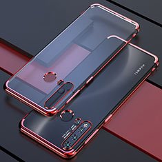 Coque Ultra Fine TPU Souple Housse Etui Transparente S04 pour Huawei Nova 5i Rouge