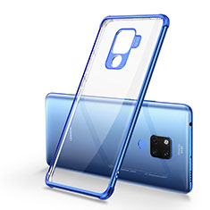 Coque Ultra Fine TPU Souple Housse Etui Transparente S05 pour Huawei Mate 20 X 5G Bleu