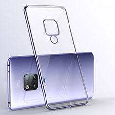 Coque Ultra Fine TPU Souple Housse Etui Transparente S06 pour Huawei Mate 20 X 5G Violet