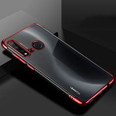 Coque Ultra Fine TPU Souple Housse Etui Transparente S07 pour Huawei P20 Lite (2019) Rouge