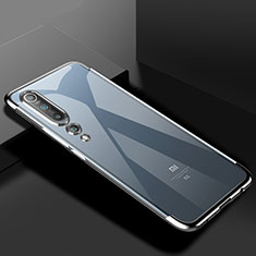 Coque Ultra Fine TPU Souple Housse Etui Transparente S2 pour Xiaomi Mi 10 Argent
