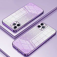 Coque Ultra Fine TPU Souple Housse Etui Transparente SY1 pour Apple iPhone 11 Pro Violet