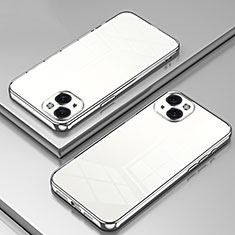 Coque Ultra Fine TPU Souple Housse Etui Transparente SY1 pour Apple iPhone 14 Argent