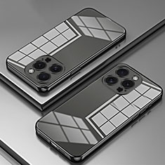 Coque Ultra Fine TPU Souple Housse Etui Transparente SY1 pour Apple iPhone 15 Pro Noir