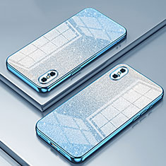 Coque Ultra Fine TPU Souple Housse Etui Transparente SY1 pour Apple iPhone Xs Max Bleu