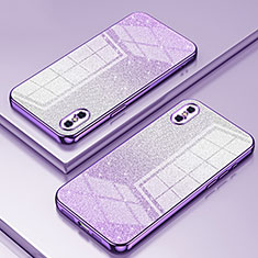 Coque Ultra Fine TPU Souple Housse Etui Transparente SY1 pour Apple iPhone Xs Max Violet