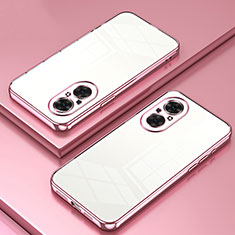 Coque Ultra Fine TPU Souple Housse Etui Transparente SY1 pour Huawei Honor 50 SE 5G Or Rose