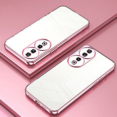 Coque Ultra Fine TPU Souple Housse Etui Transparente SY1 pour Huawei Honor 90 5G Or Rose