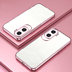 Coque Ultra Fine TPU Souple Housse Etui Transparente SY1 pour Huawei Honor 90 Lite 5G Or Rose