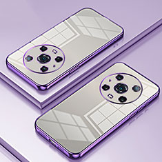 Coque Ultra Fine TPU Souple Housse Etui Transparente SY1 pour Huawei Honor Magic4 Pro 5G Violet