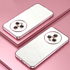 Coque Ultra Fine TPU Souple Housse Etui Transparente SY1 pour Huawei Honor Magic5 5G Or Rose