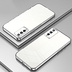 Coque Ultra Fine TPU Souple Housse Etui Transparente SY1 pour Huawei Honor Play4T Pro Argent
