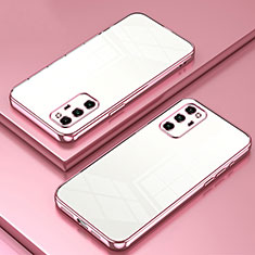 Coque Ultra Fine TPU Souple Housse Etui Transparente SY1 pour Huawei Honor V30 Pro 5G Or Rose
