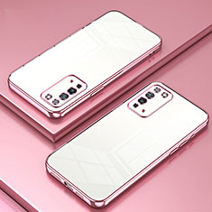 Coque Ultra Fine TPU Souple Housse Etui Transparente SY1 pour Huawei Honor X10 5G Or Rose