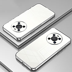 Coque Ultra Fine TPU Souple Housse Etui Transparente SY1 pour Huawei Mate 40 Argent
