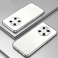 Coque Ultra Fine TPU Souple Housse Etui Transparente SY1 pour Huawei Mate 40 Pro Argent